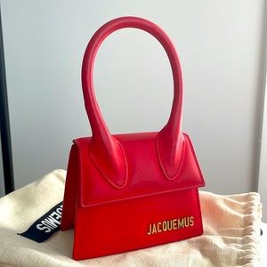 Jacquemus Le Chiquito red handbag